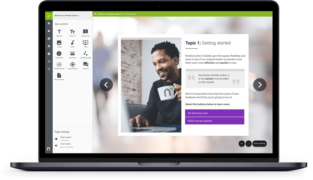 screenshot of Nimble Author 2